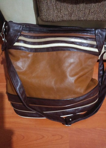 Kahverengi hakiki Deri Kadın Çanta - Görsel 4