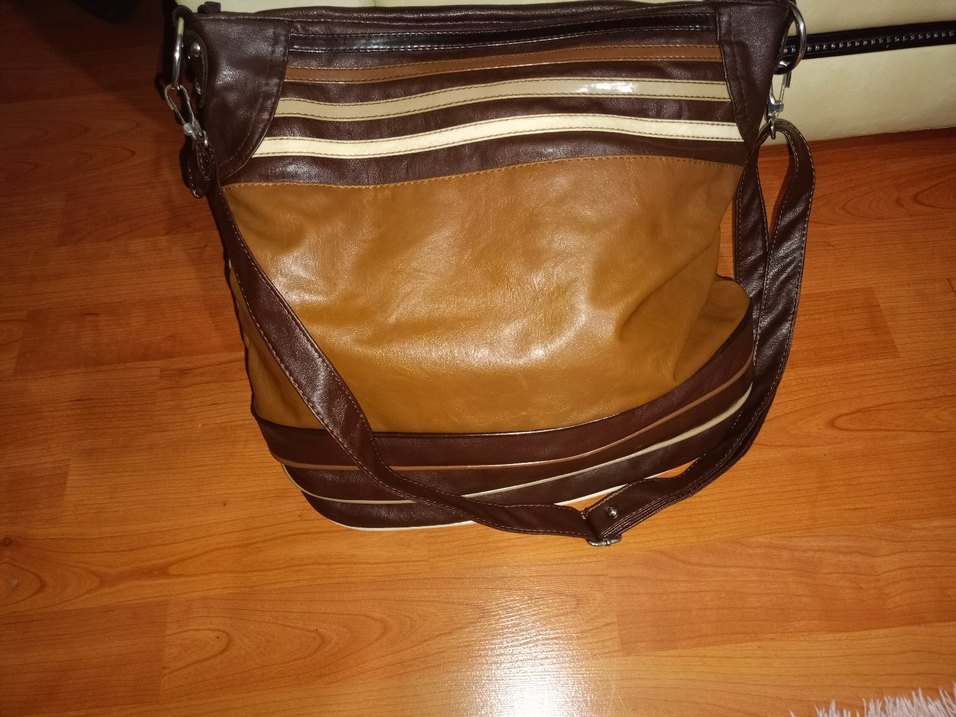 Kahverengi hakiki Deri Kadın Çanta - Görsel 3