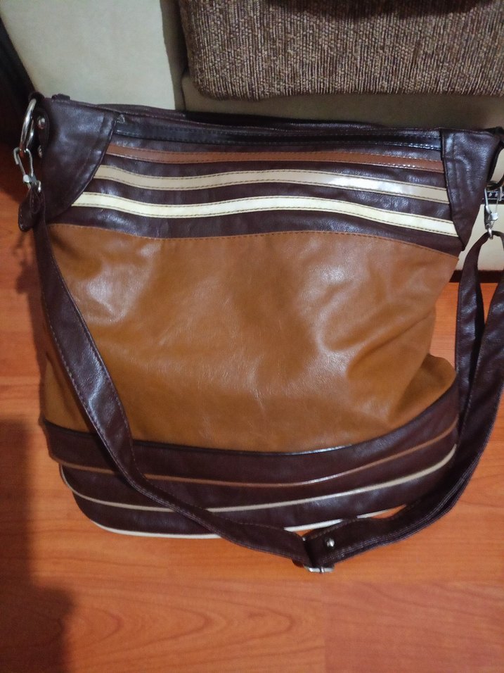 Kahverengi hakiki Deri Kadın Çanta - Görsel 4