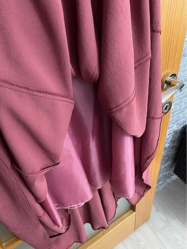 40 Beden bordo Renk Tesettür Elbise