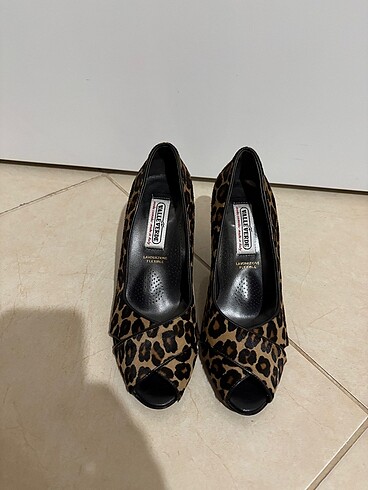 Lavorazione Artigiana LEOPAR DESEN BAYAN TOPUKLU 39 numara