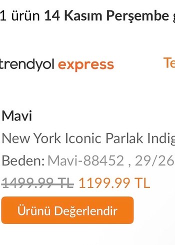 Mavi Jeans Mavi new york iconic parlak indigo mavi taşlı jean