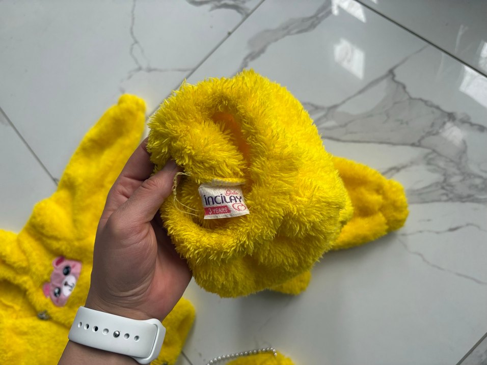 Kışlık Peluş Kız Çocuk Takım - Görsel 2