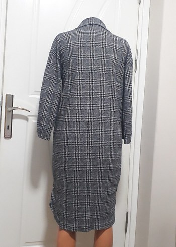 Gri Kareli Fermuarlı Tunik - Görsel 2