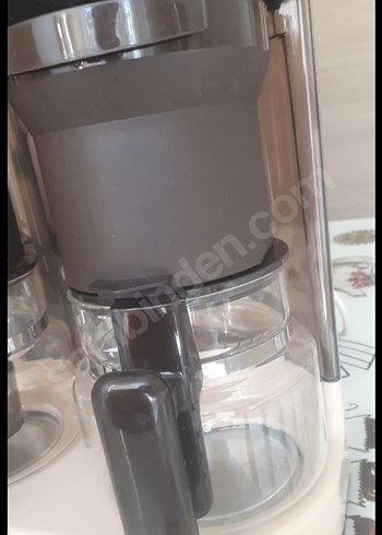 Bej Çift Demlik Kahve Makinesi - Görsel 2