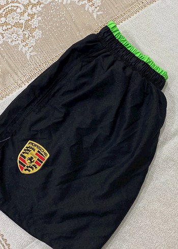 Yeşil Kemerli Erkek Deniz Şortu - Görsel 6