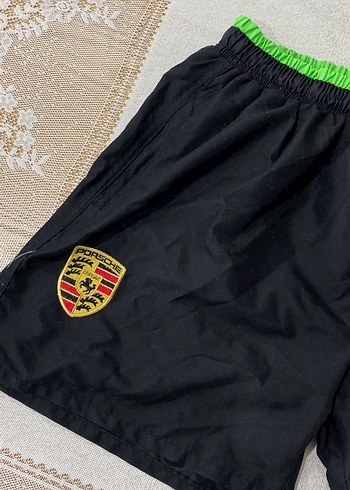 Yeşil Kemerli Erkek Deniz Şortu - Görsel 2