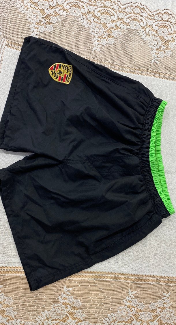 Yeşil Kemerli Erkek Deniz Şortu - Görsel 3