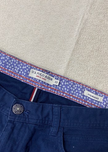 Erkek Lacivert Kemerli Pamuk Şort - Görsel 2