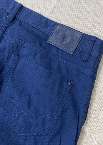 Erkek Lacivert Kemerli Pamuk Şort - Görsel 7