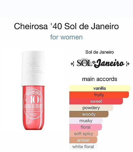  Beden Renk Sol de Janeiro 40 Cheirosa ( 90 ml )