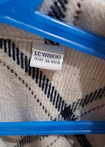 Düğmeli Bej Ekose gömlek - Görsel 2