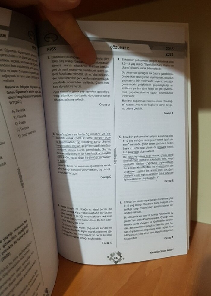 KPSS 2022 EĞİTİM BİLİMLERİ ÇIKMIŞ SORULAR ÇÖZÜMLÜ SORU BANKASI - Görsel 3
