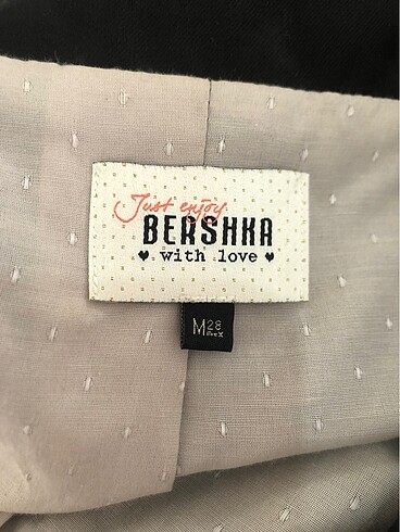 m Beden siyah Renk Bershka ceket