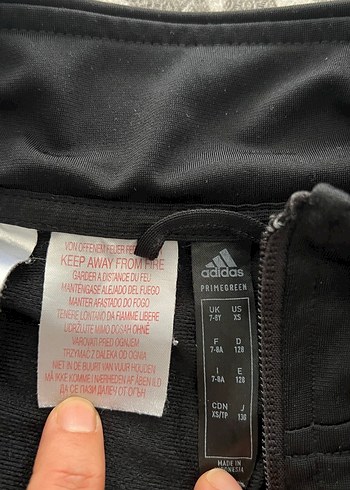 Adidas Siyah Adidas çocuk Fermuarlı Ceket