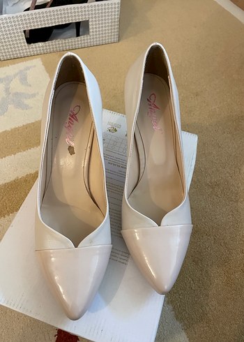 38 Beden Bej Stiletto Topuklu Kadın Ayakkabı