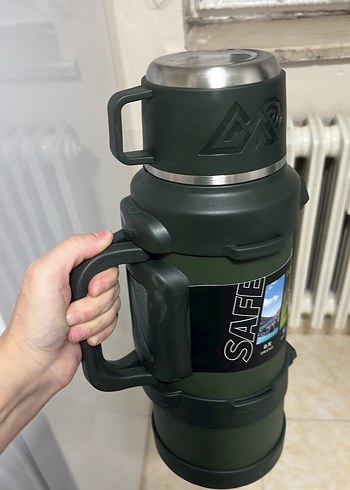 Siyah Çocuk Termos Şişesi 316L Çelik - Görsel 2