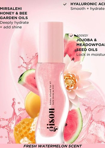 gisou Honey InfusedGoldenShimmer Glow Lip Oil Işıltılı Dudakyağı - Görsel 6