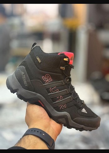 Erkek Siyah Snake Print Spor Outdoor Ayakkabı - Görsel 2