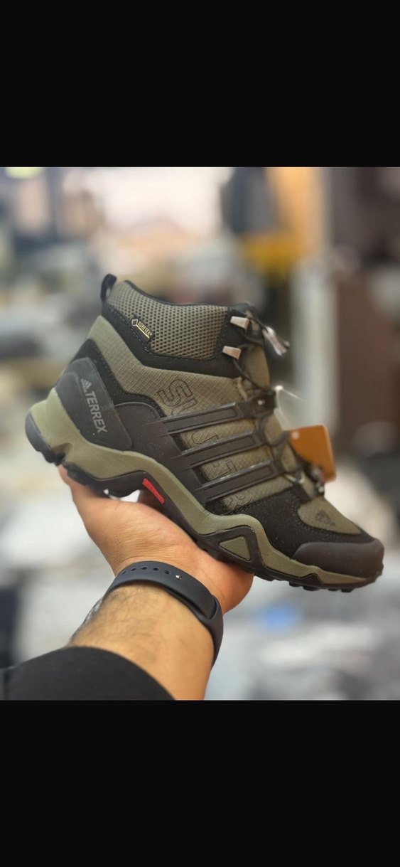 Erkek Siyah Snake Print Spor Outdoor Ayakkabı - Görsel 3