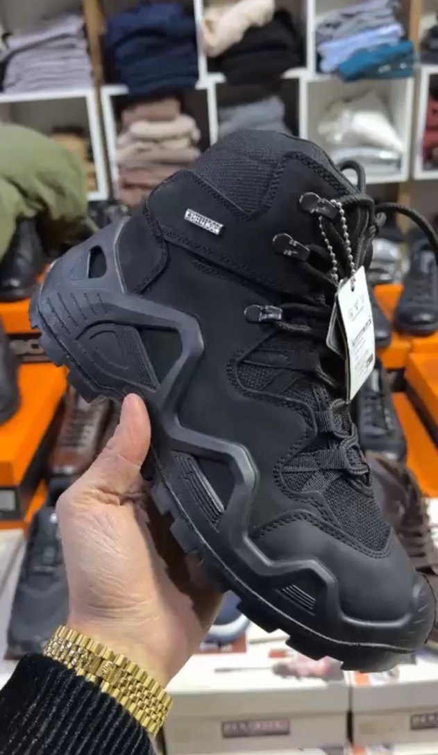 Erkek Siyah Snake Print Spor Outdoor Ayakkabı - Görsel 4