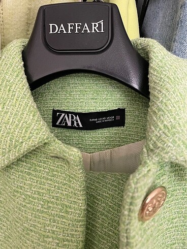 xs Beden yeşil Renk Zara etek ceket takım