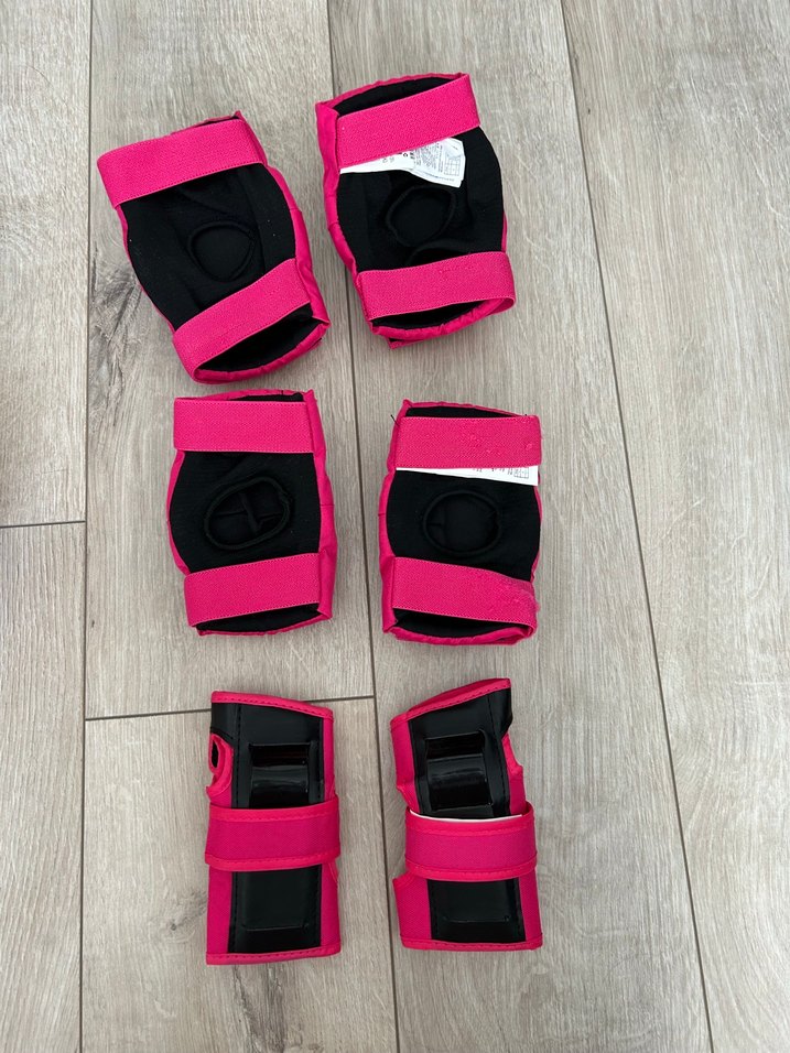 Pembe Kaykay Dizlik ve Bileklik Seti - Görsel 2