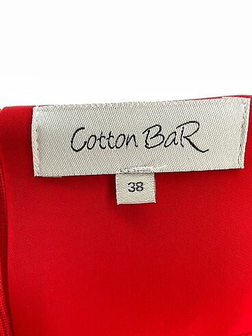 38 Beden kırmızı Renk Cotton Bar Kısa Elbise %70 İndirimli.