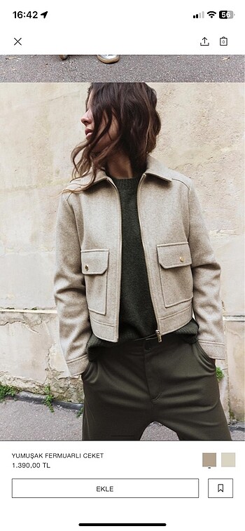 ZARA CEKET