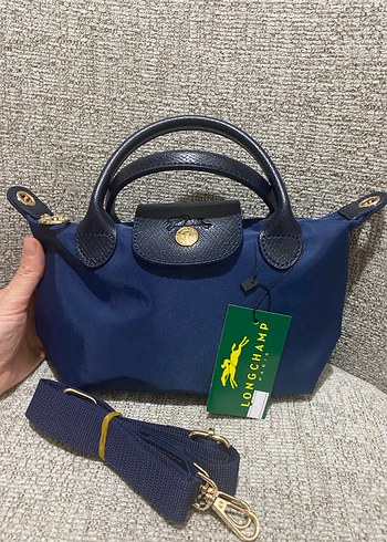Longchamp S boy Lacivert çanta - Görsel 3