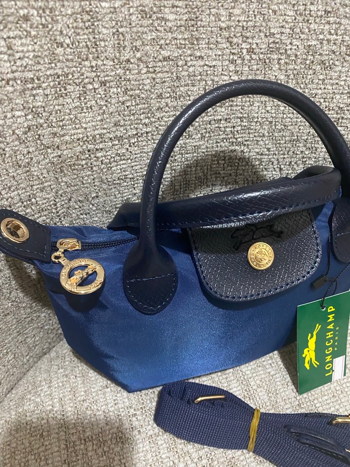 Longchamp S boy Lacivert çanta - Görsel 2
