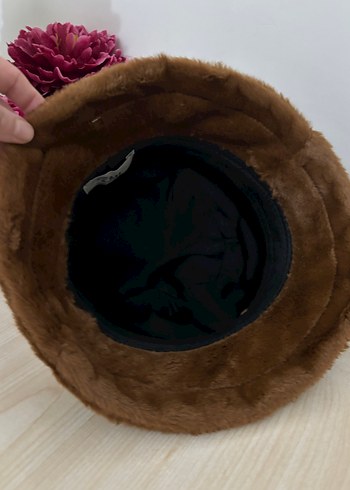 Taba renk pelüş Kadın Şapka - Görsel 2