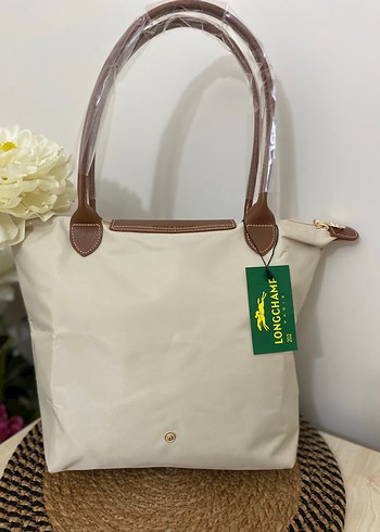 Longchamp Longchamp krem L boy Kadın Omuz Çantası