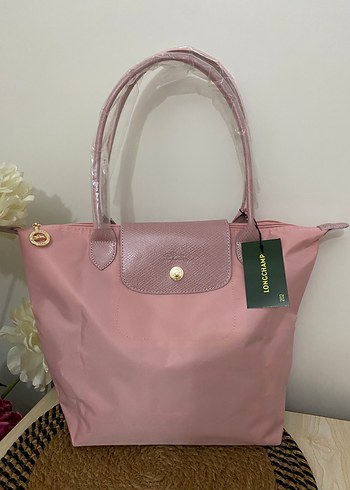 Longchamp pembe M boy çanta