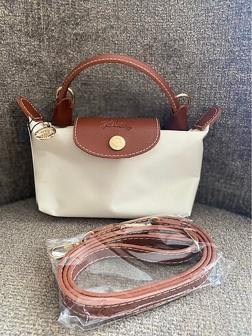 Longchamp XS krem çanta