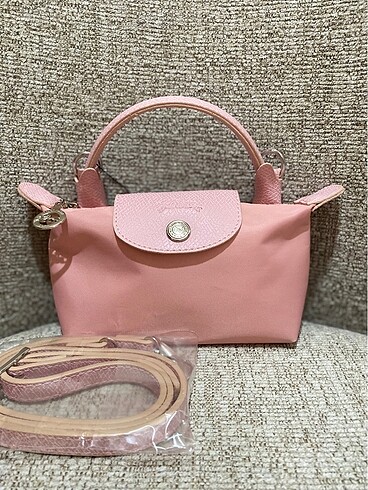 Longchamp XS boy pembe çanta