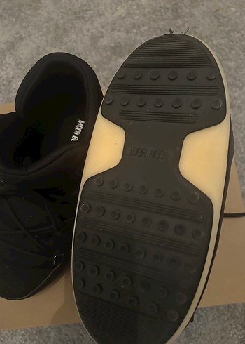 Siyah Kadın Kauçuk Dolgu Topuklu Spor Bot - Görsel 3