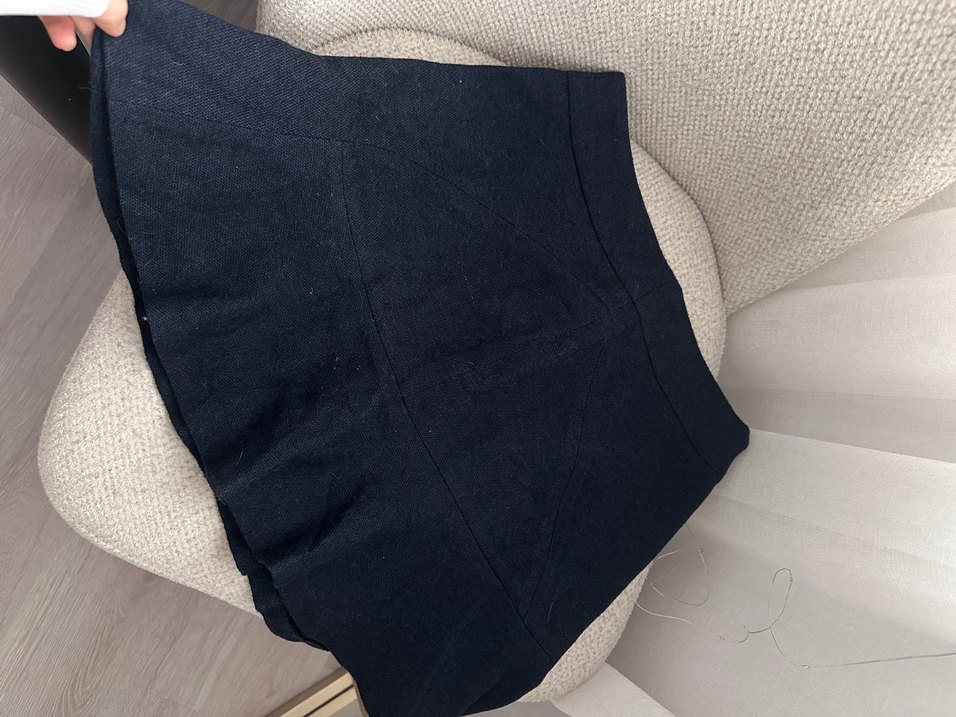 Beyaz Pamuk Mini Etek - Görsel 3