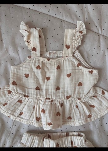 Bebek Kız müslin takım - Görsel 2