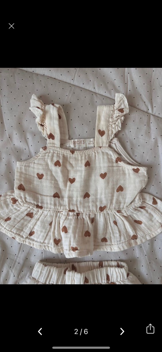 Bebek Kız müslin takım - Görsel 2