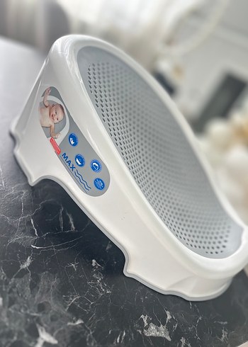 Beyaz ve Gri Bebek küveti - Görsel 2