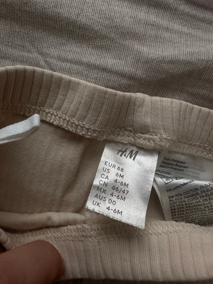 Kız Çocuk Bej Piliseli Pamuklu Tayt - Görsel 5