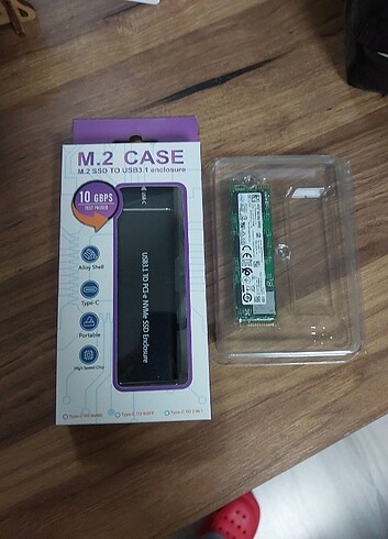 nvme m2 ssd kutusu m.2 ssd to usb 3.1 ve 512 gb intel 