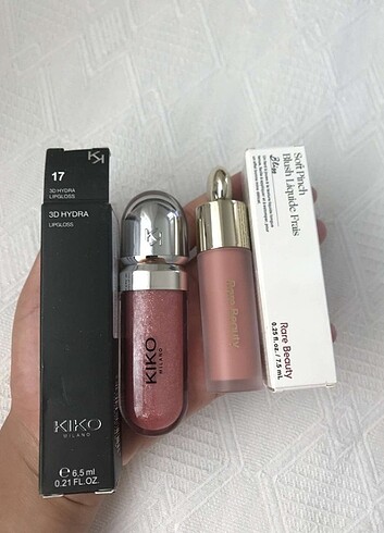 Rare Rare beauty allık ve kiko gloss
