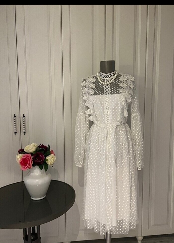 Beyaz elbise  - Görsel 2