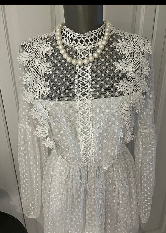 Beyaz elbise  - Görsel 3