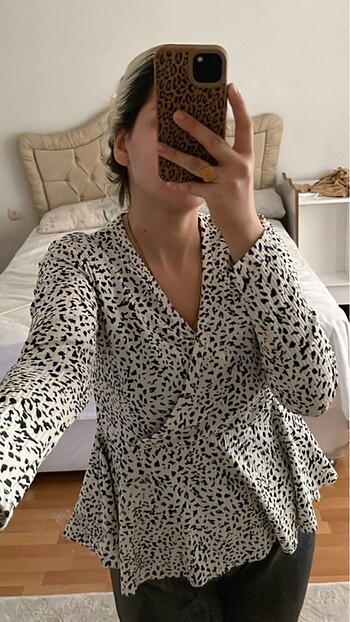 Diğer Leopar desen bluz