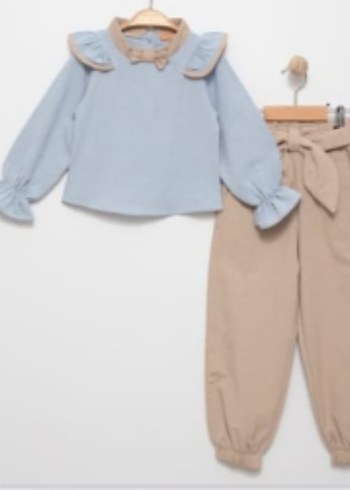 Yüksek bel PANTOLONLU KIZ TAKIM MODELİMİZ