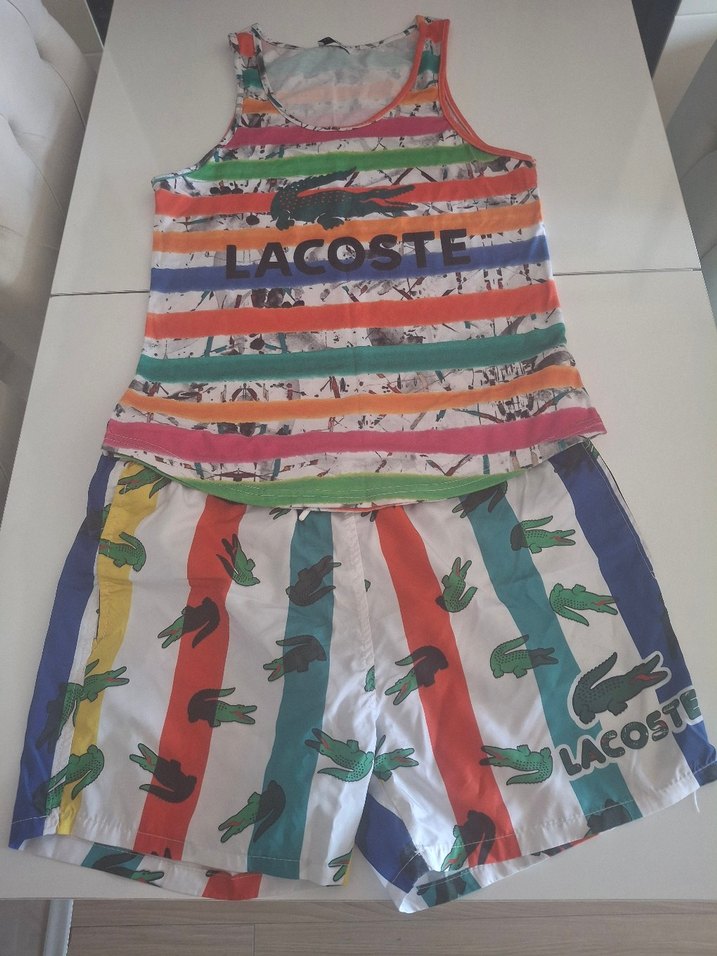 Erkek Renkli Baskılı Kolsuz Mayo Takımı - Görsel 2