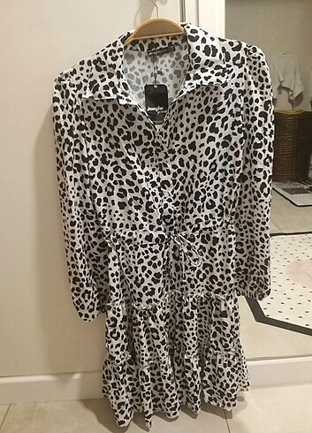 38 Beden Leopar Elbise